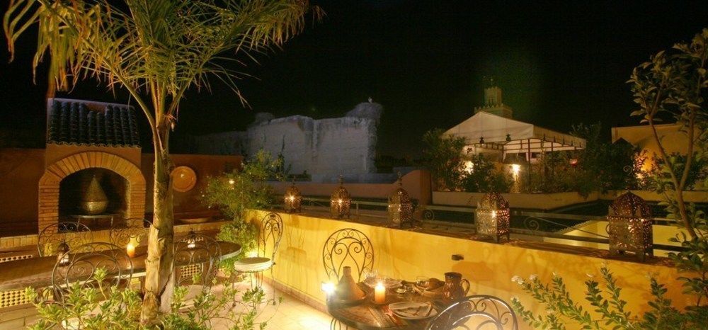 Riad Villa Harmonie Марракеш Ресторан фото